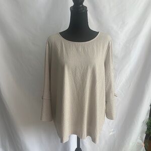 Calvin Klein Collection Beige Striped Tunic